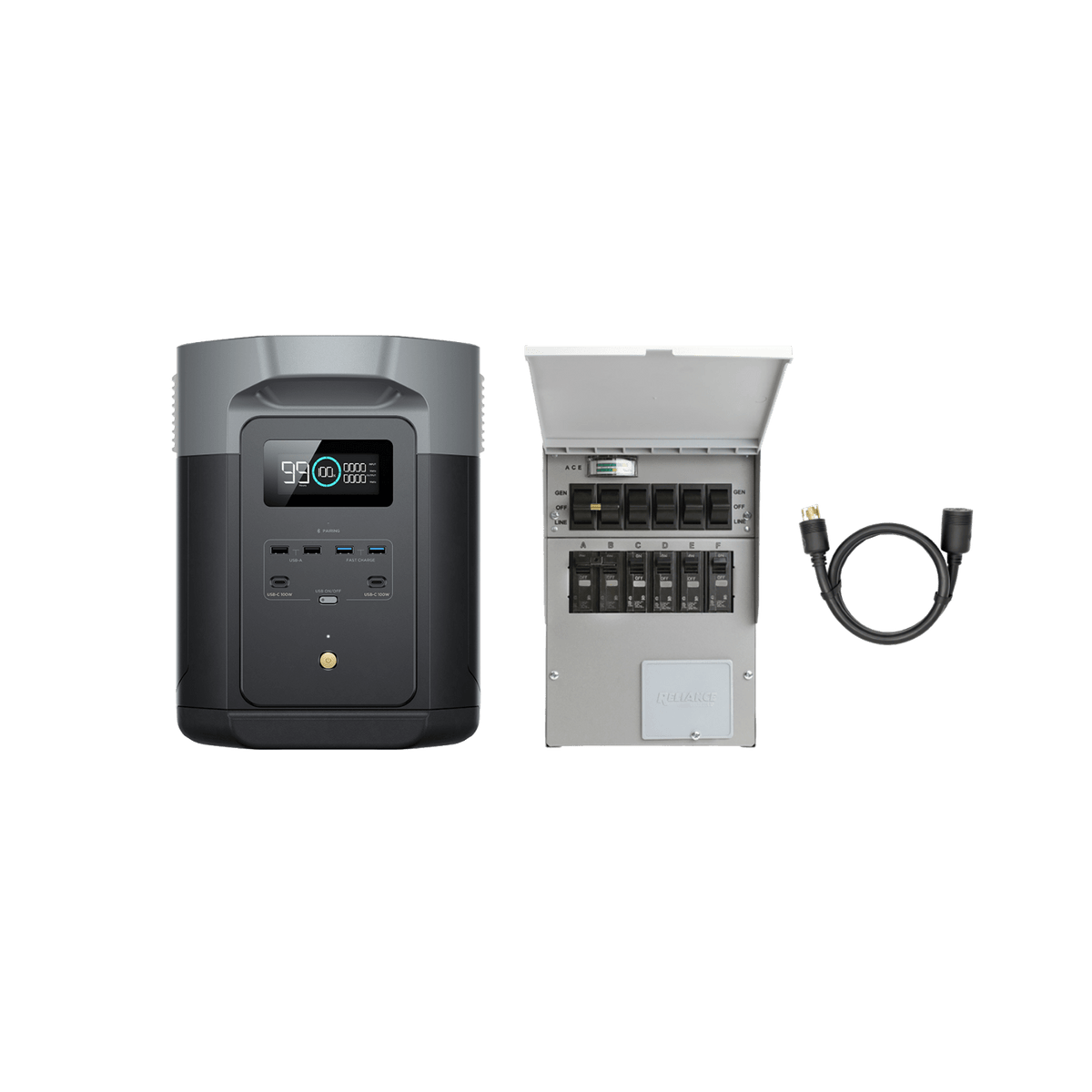 EcoFlow DELTA 2 Max + Transfer Switch - DELTA2Max-Reliance