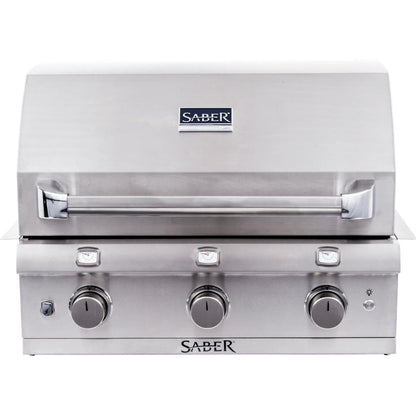 Saber Grills: Stainless Series 3-Burner Built-In Grill (NG) - R50SB0417