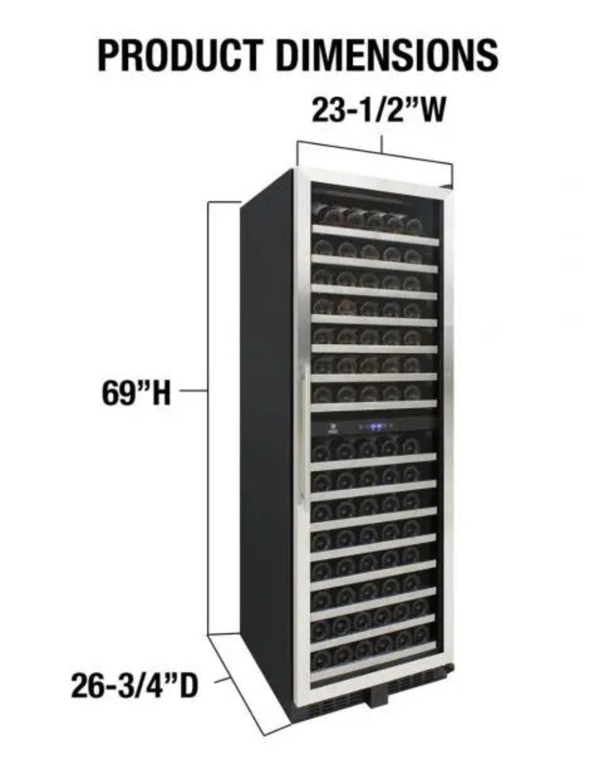 Vinotemp Dual-Zone Wine Cooler - EL-142SDST