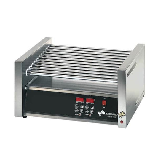 Star 8A-30STE-230V Grill-Max® Roller Grills with Electronic Controls with Clear Bun Door 230V - 8A-30STE-230V
