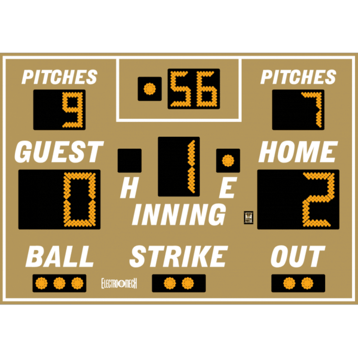Electro-Mech Baseball Scoreboards - LX116