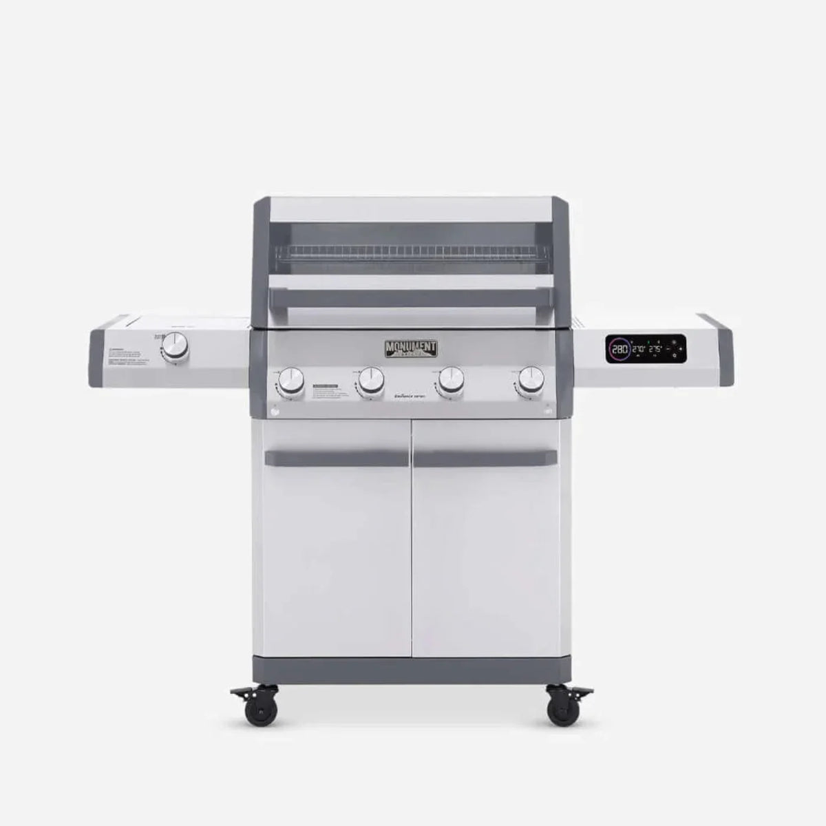 Monument Grills Eminence 405 Series | 4 Burner Tech Propane Gas Grill in Stainless Steel - E405