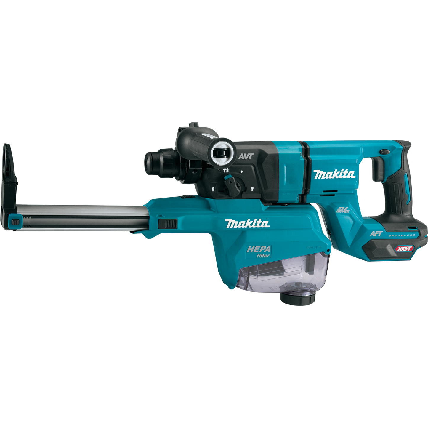 Makita 40V Max XGT️ 1-1/8in AVT Rotary Hammer Kit with Dust Extractor & FREE Makita GRH07ZW - GRH07M1W