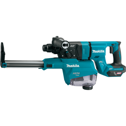 Makita 40V Max XGT️ 1-1/8in AVT Rotary Hammer Kit with Dust Extractor & FREE Makita GRH07ZW - GRH07M1W