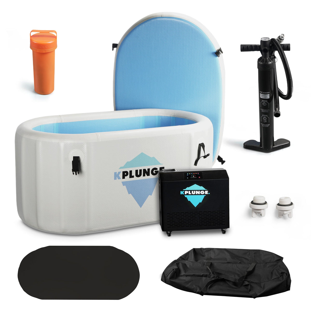Char-Griller Arctic Fox 1-Person Inflatable Cold Plunge Ice Bath Tub/Hot Tub with PVC Insulat - _1769674365372_536