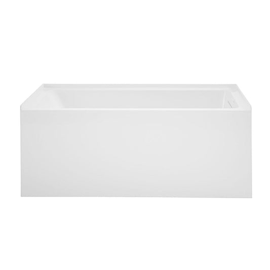 Char-Griller Voltaire 54 x 30 Skirted Right Drain Soaking Apron Bathtub in Glossy White with - 1769836423695_804