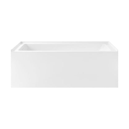Char-Griller Voltaire 60 x 30 Skirted Left Drain Soaking Apron Bathtub in Glossy White with I - 1769844582957_85