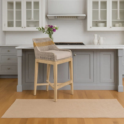 Avira 30 Inch Barstool Chair | Handcrafted Mango Wood | Cotton Rope Weaving | Be - _1769670141129_69