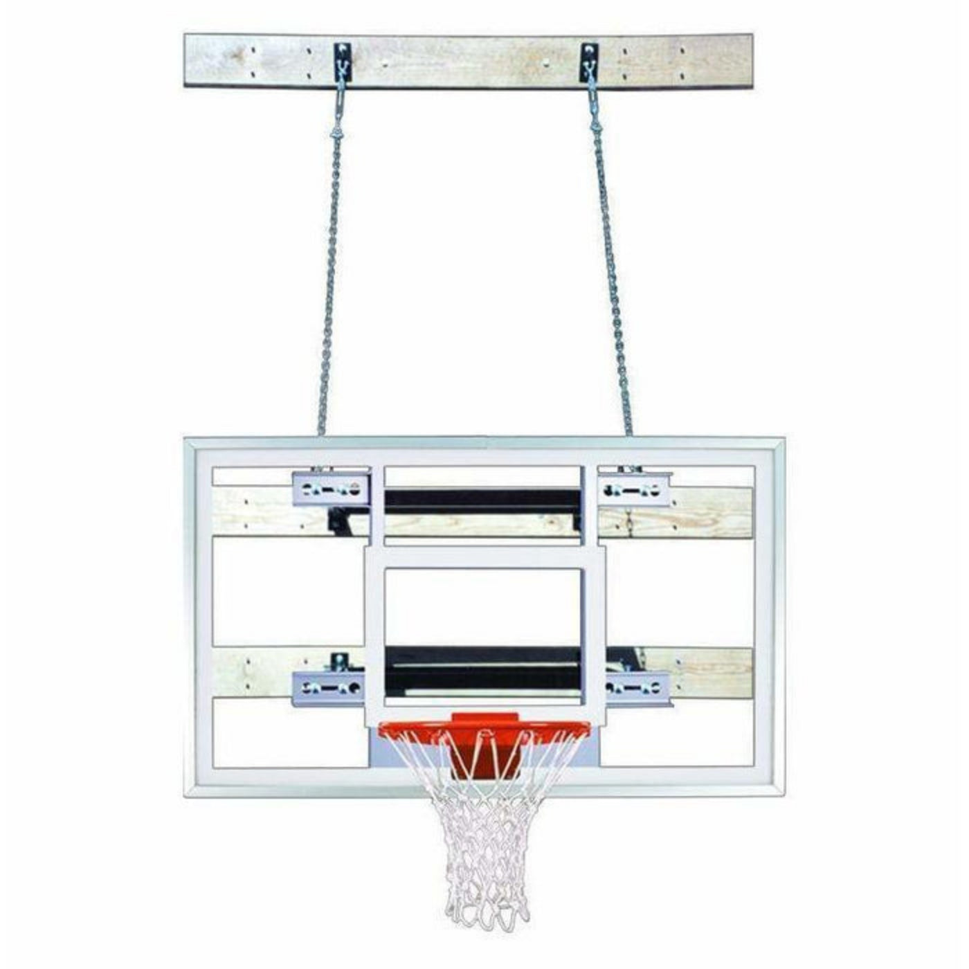 First Team  Wall Mount Basketball Goal - SuperMount23 Victory