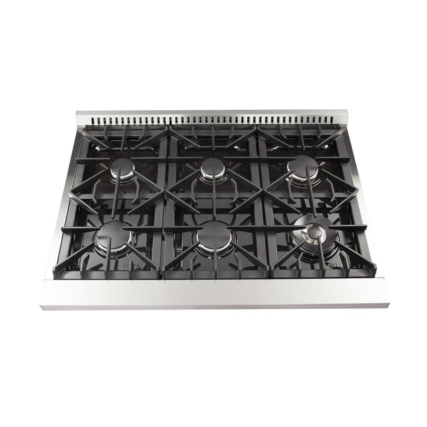 Forno 4-Piece Appliance Package - 36-Inch Dual Fuel Range, Refrigerator, 24-Inch Microwave Oven, & 3-Rack Dishwasher in Stainless Steel - AP4-6156-36-MWO