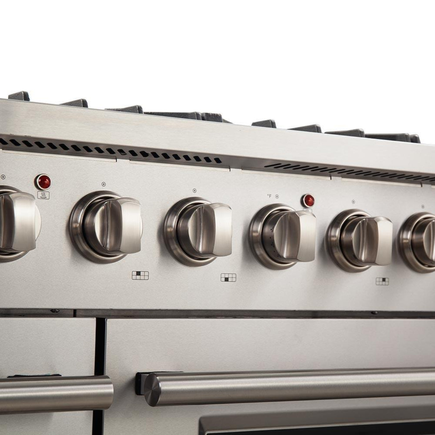 Forno 4-Piece Appliance Package - 48-Inch Gas Range, Refrigerator, 24-Inch Microwave Oven, & 3-Rack Dishwasher in Stainless Steel - AP4-6244-48-MWO