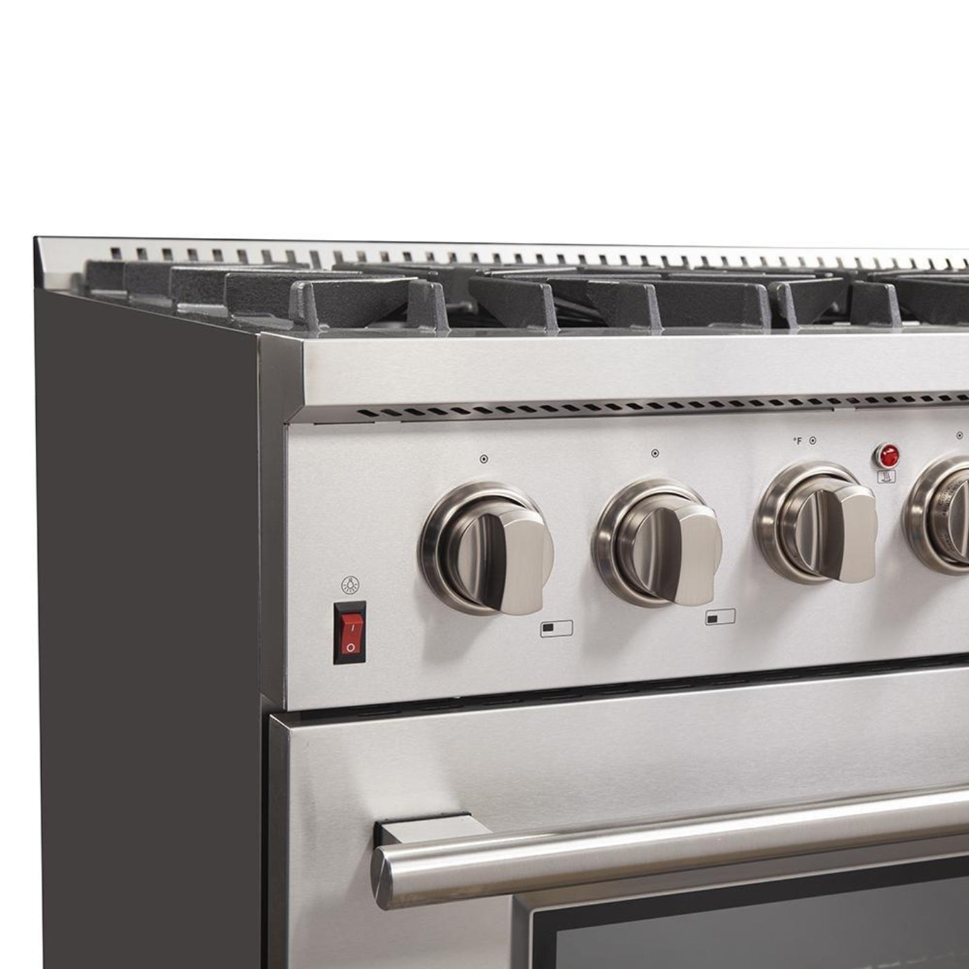 Forno 5-Piece Appliance Package - 36-Inch Dual Fuel Range, Refrigerator, Wall Mount Hood with Backsplash, 24-Inch Microwave Oven, & 3-Rack Dishwasher in Stainless Steel - AP5-6156-36-MWO
