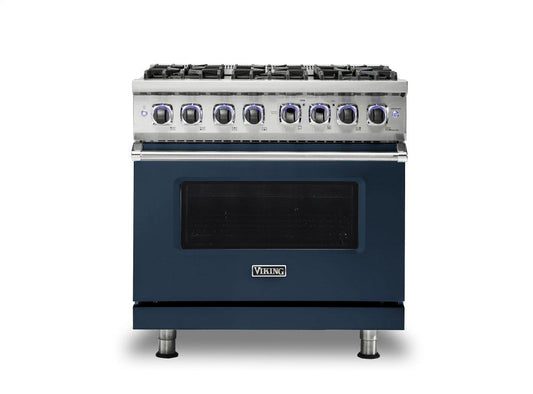 VIKING 36" Dual Fuel Range - VDR7362 Viking 7 Series Blue - VDR73626BSBLP