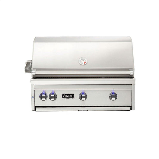 VIKING 36"W. Built-in Grill with ProSear Burner and Rotisserie in Stainless Steel - VQGI5361NSS