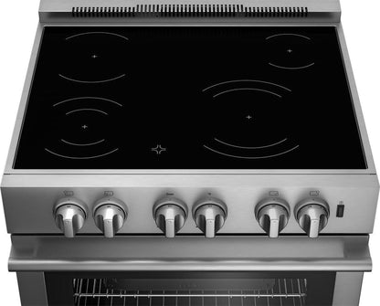 BLOMBERG APPLIANCES BERU30422SS 30in electric stainless range with 5.7 cu ft self clean oven, 4 burner in Stainless Steel - BERU30422SS