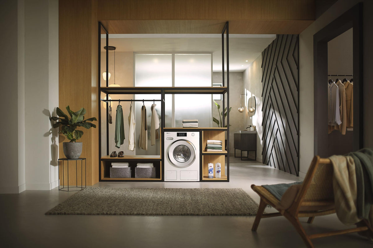 MIELE WXR860WCS WXR860 WCS TDos & IntenseWash Lotus white - W1 front-loading washing machine: 8 kg 1600 rpm Auto Dosing IntenseWash Pre-Ironing SingleWash White
