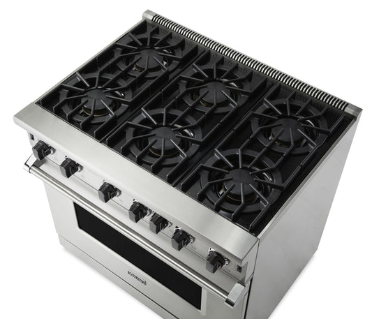 VIKING 36" Open Burner Gas Range Viking 5 Series Green - VGIC53626BEULP