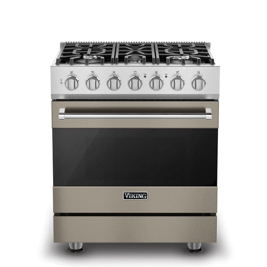 VIKING 30" Self-Cleaning Dual Fuel Range Viking 3 Series Gray - RVDR33025BNA