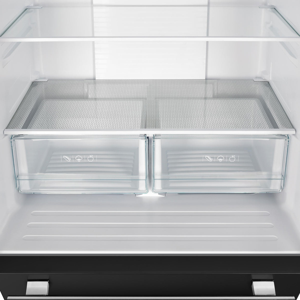 FORNO FFFFD197431BLK Forno Gallipoli Espresso 30-Inch Black French Door Refrigerator, Bottom Freezer, 17.5 Cu. Ft., No Frost, Ice Maker