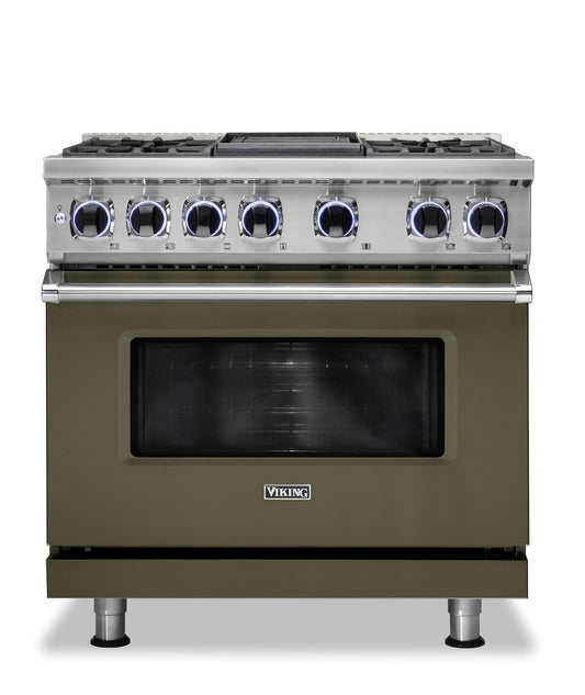 VIKING 36" Dual Fuel Range - VDR7362 Viking 7 Series Gray - VDR73624GMA