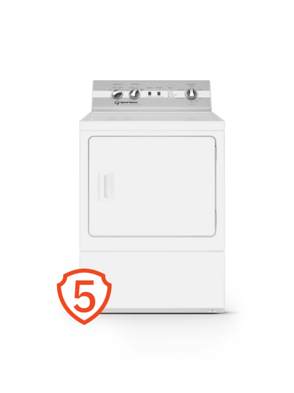 SPEED QUEEN DC5004WG DC5 Sanitizing Gas Dryer with Pet Plus Extended Tumble Steam White - DC5004WG