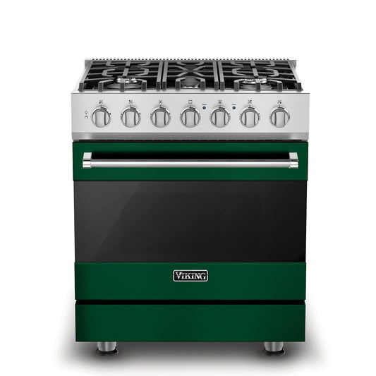 VIKING 30" Self-Cleaning Dual Fuel Range Viking 3 Series Green - RVDR33025BIV