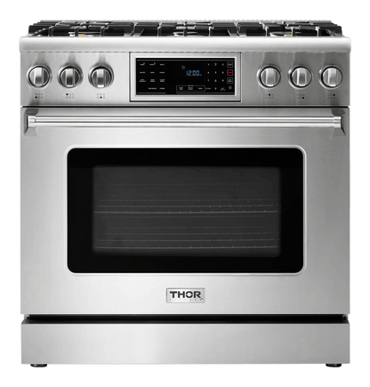 Thor Kitchen 36-Inch Tilt Panel Gas Range - Professional - TRG3601
