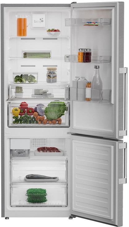 BLOMBERG APPLIANCES BRFB1046SS 24" Counter-Depth Bottom Freezer Refrigerator With Ice Maker in Stainless Steel With Gray Case - BRFB1046SS