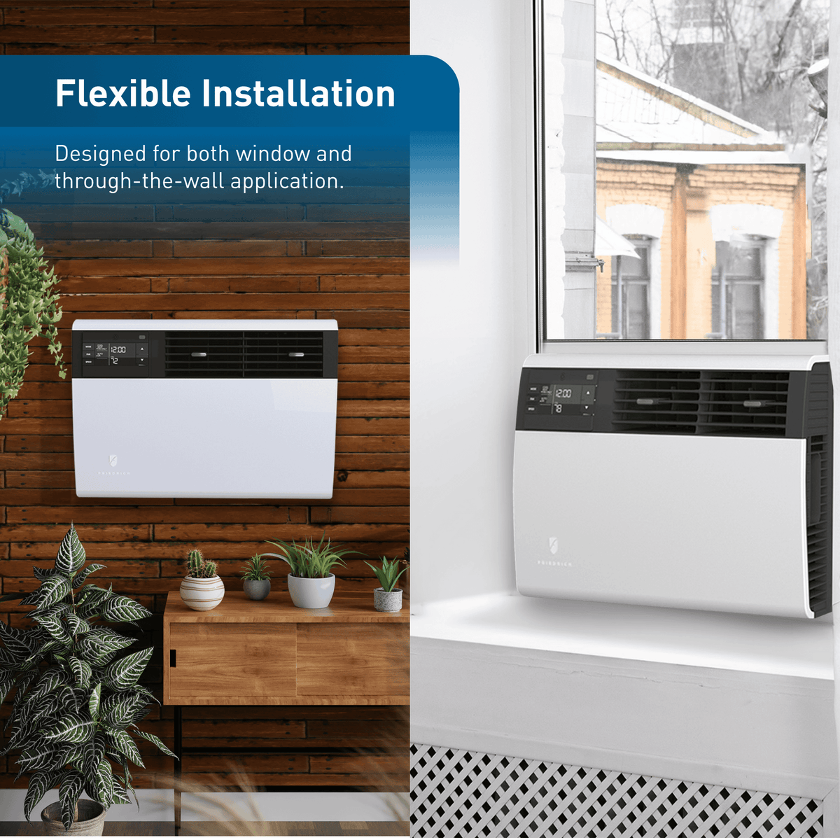 FRIEDRICH KCVS12B30A Friedrich K hl Inverter 12,000 BTU 230V Smart Window/Wall Air Conditioner - Cool only