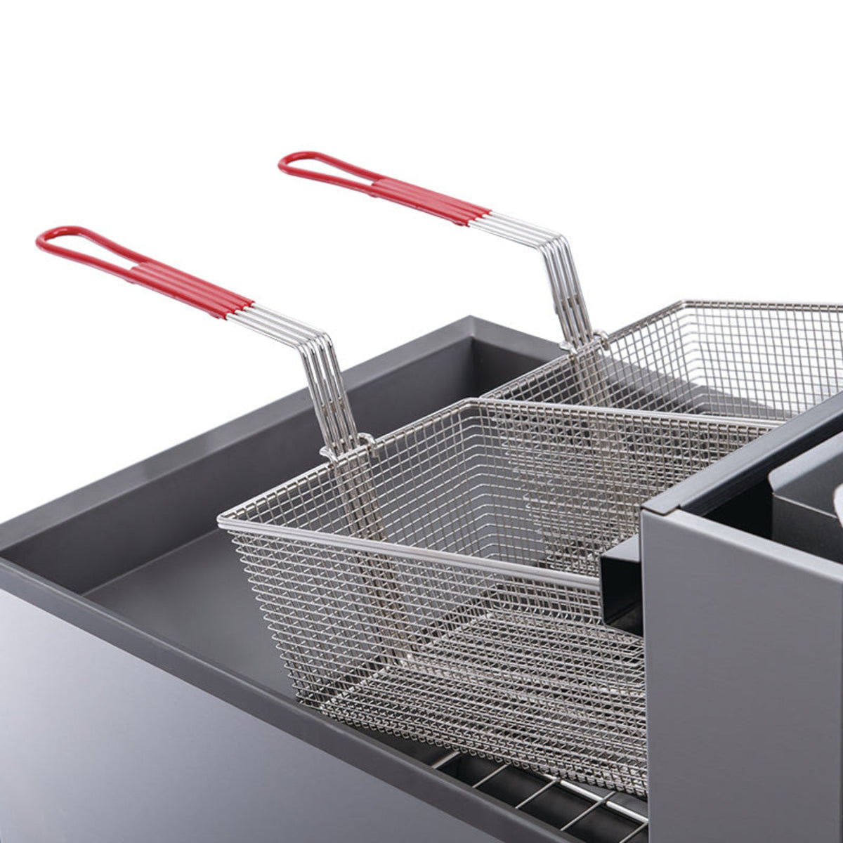 Chef AAA - TCF3-NG Commercial 40lbs Natural Gas Fryer with 3 Tube Burners - TCF3-NG