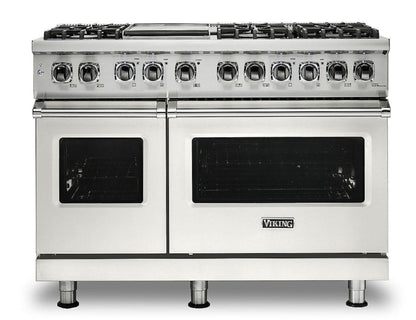 Klein Tools VIKING 48" Dual Fuel Range - Viking 5 Series White - VDR5486GPW