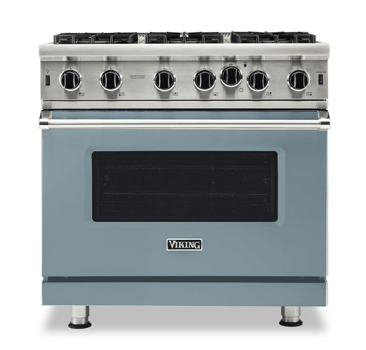 VIKING 36" Open Burner Gas Range Viking 5 Series Blue - VGIC53626BNSLP