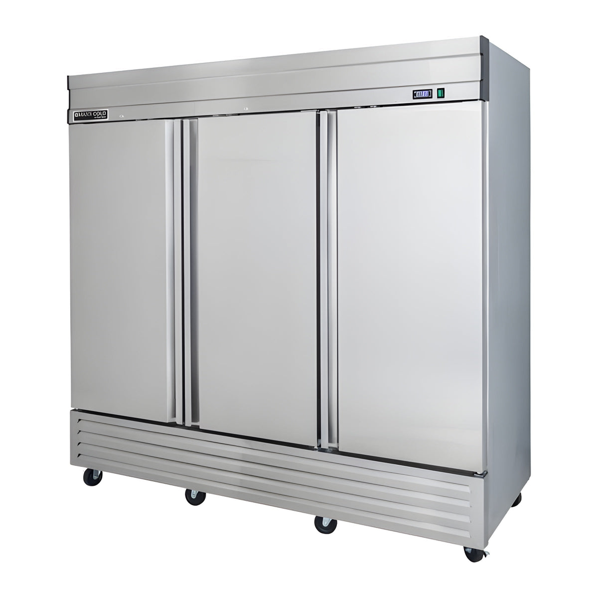 Maxx Cold V-Series 3 Door Reach-In Refrigerator, Bottom Mount, in Stainless Steel -  MVR-72FDHC