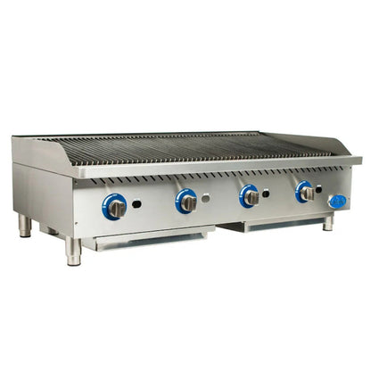Globe  Gas Charbroiler with Stainless Steel Radiants - 160,000 BTU - GLGCB48GSR