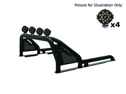 GLRB-03B-PLB Black Horse Gladiator Roll Bar Kit - BLKGLRB03BPLB