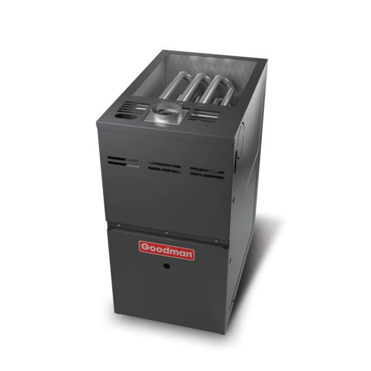 Goodman - 1.5 Ton/60,000 BTU 80% AFUE Gas Furnace and Air Conditioner System - Horizontal - 14.5 SEER2 - R32 - GLXS4BA1810