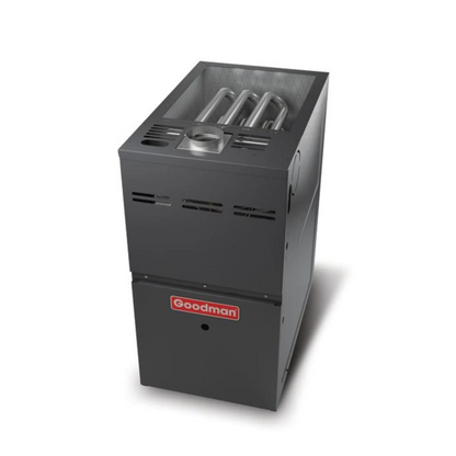 Goodman - 1.5 Ton/60,000 BTU 80% AFUE Gas Furnace and Air Conditioner System - Horizontal - 15.2 SEER2 - R32 - GLXS4BA1810 / CHPTA2426B3 / GMVC800603BN