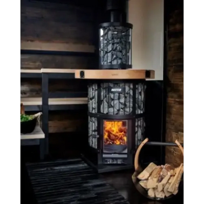GREE Harvia GreenFlame Series 240 GreenFlame Wood Burning Sauna Stove - WK200LD
