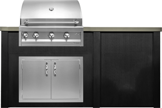 Haven 72" Artisan Outdoor Kitchen Island w/ Plain Panel - HART72PAN