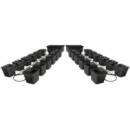 Supercloset 24-Site Bubble Flow Buckets Hydroponic Grow System - Gsi-Bfb24