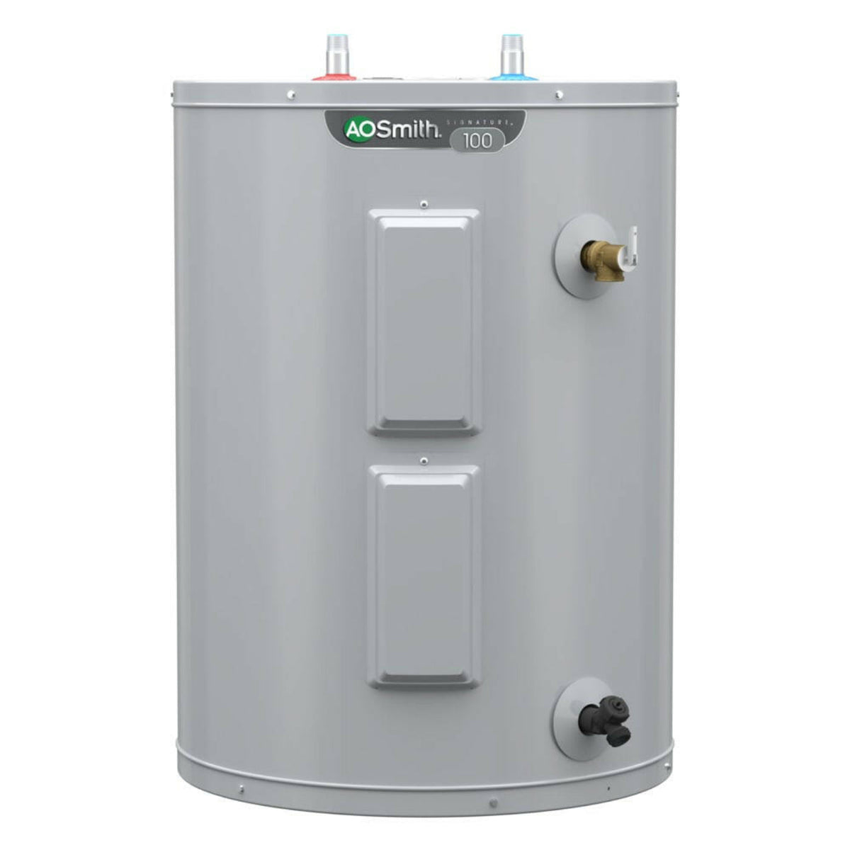 A.O. Smith  Signature 100 38-Gallon Lowboy  4500-Watt Double Element Electric Water Heater - Item #816156 | Model #E6-40L45DVB