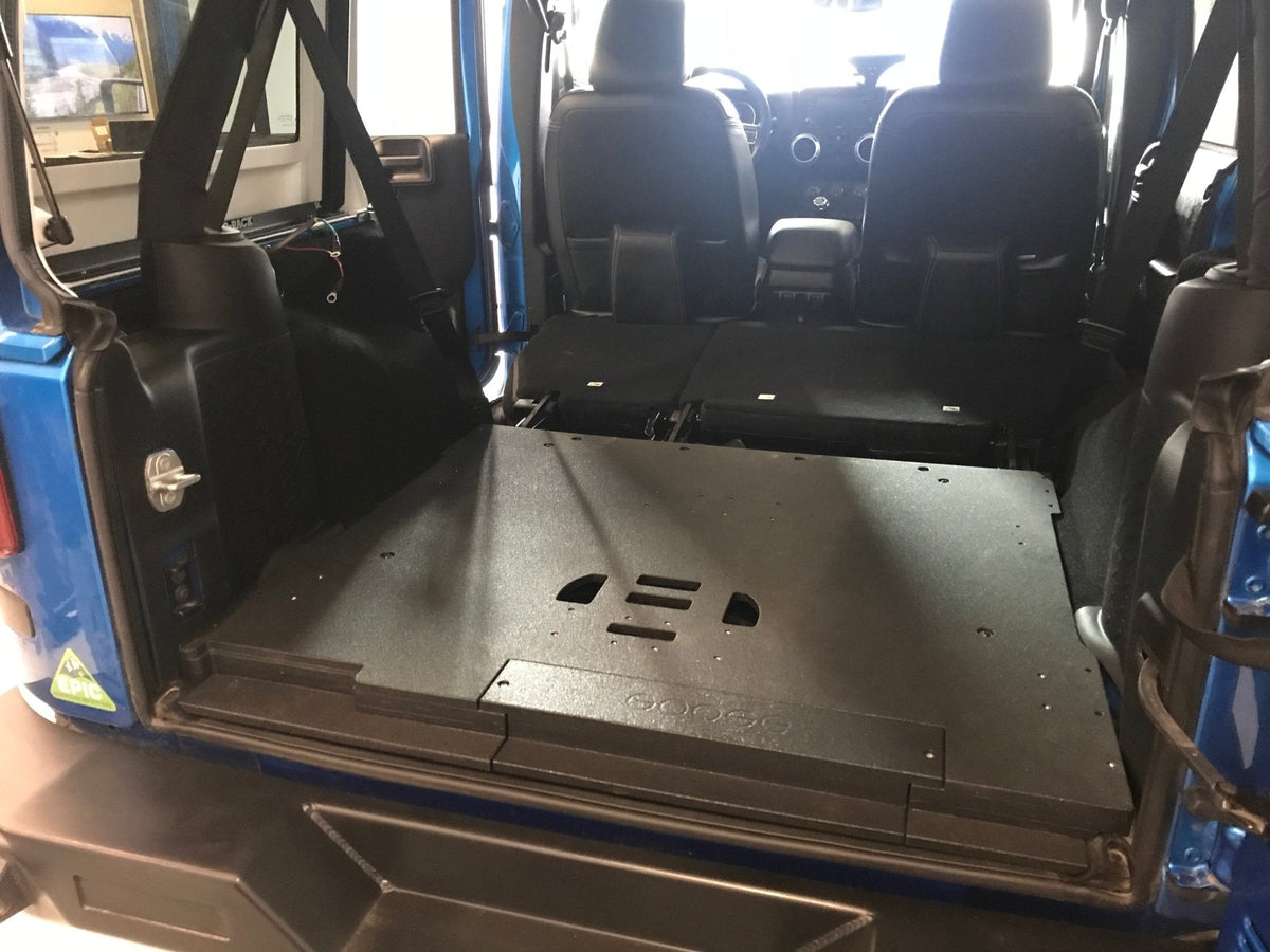 GOOSE GEAR Jeep Wrangler 2007-2018 JKU 4 Door - Rear Plate System - 1030-GGR-SH