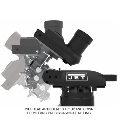 JET Elite ETM-949 Mill with X, Y-Axis JET Powerfeeds - JT9-894105