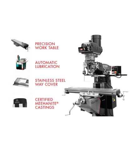 JET Elite ETM-949 Mill with Z-Axis JET Powerfeed - JT9-894102