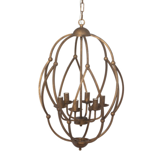 Park Hill Collection Raleigh Bronze Chandelier - Elegant Artisan-Designed Lighting Fixture for Modern and Traditional Spaces - ELH26164