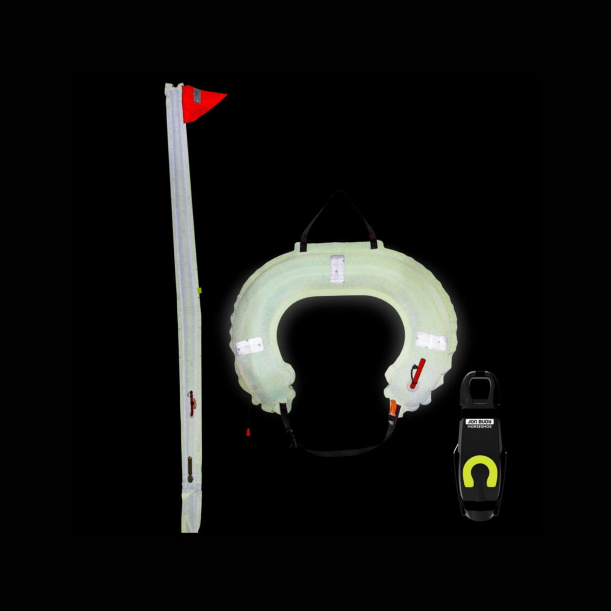 Jon Buoy Danbuoy & Horseshoe Combo Glo Lite - 45-JON2225
