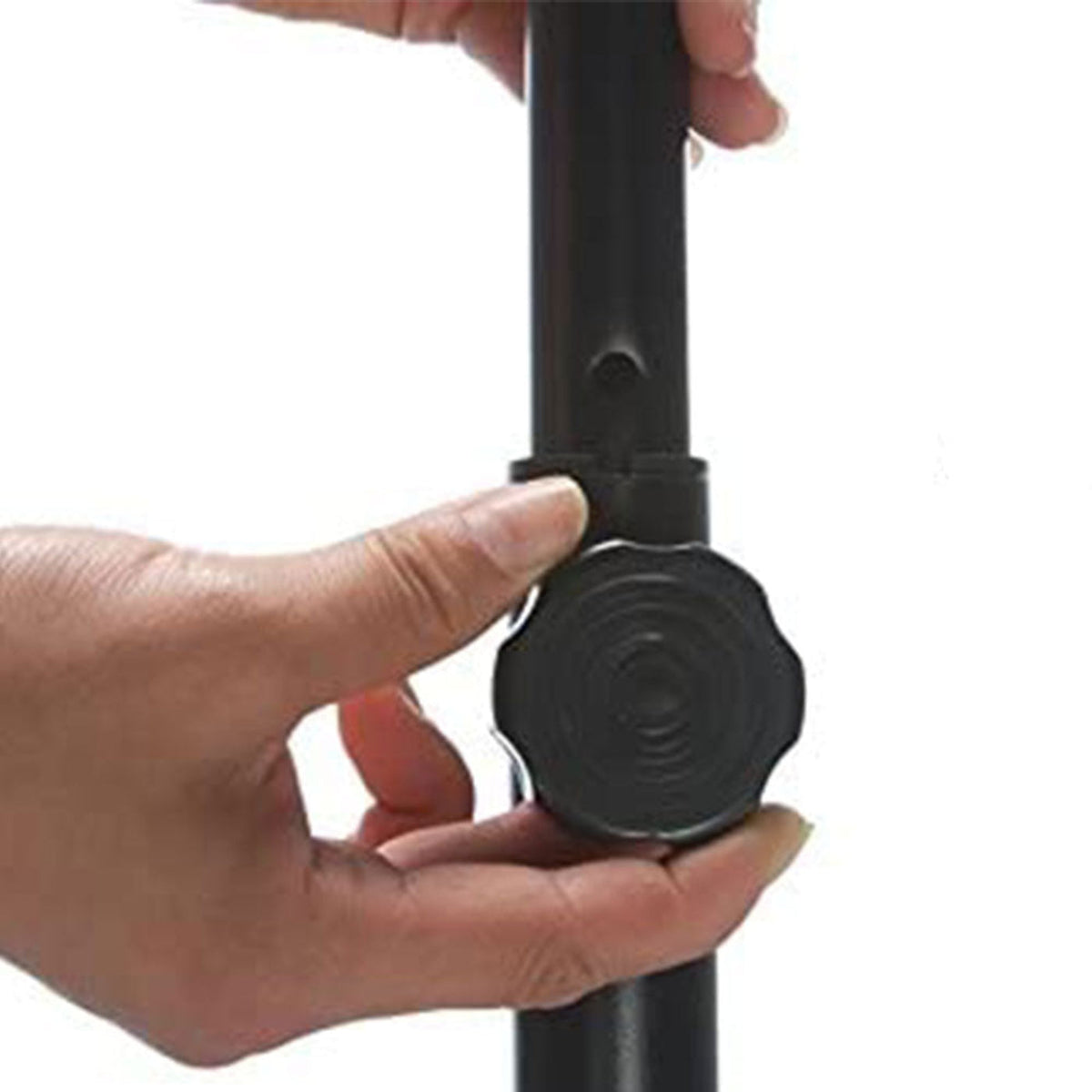 Disc-O-Bed JumpSport 220 Fitness Rebounder Mini Trampoline & Handle Bar Accessory, Black - 250093