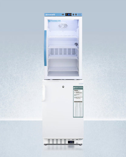 Accucold - 20" Wide Vaccine Refrigerator/Freezer Combination - ARG3PV-ADA305AFSTACK