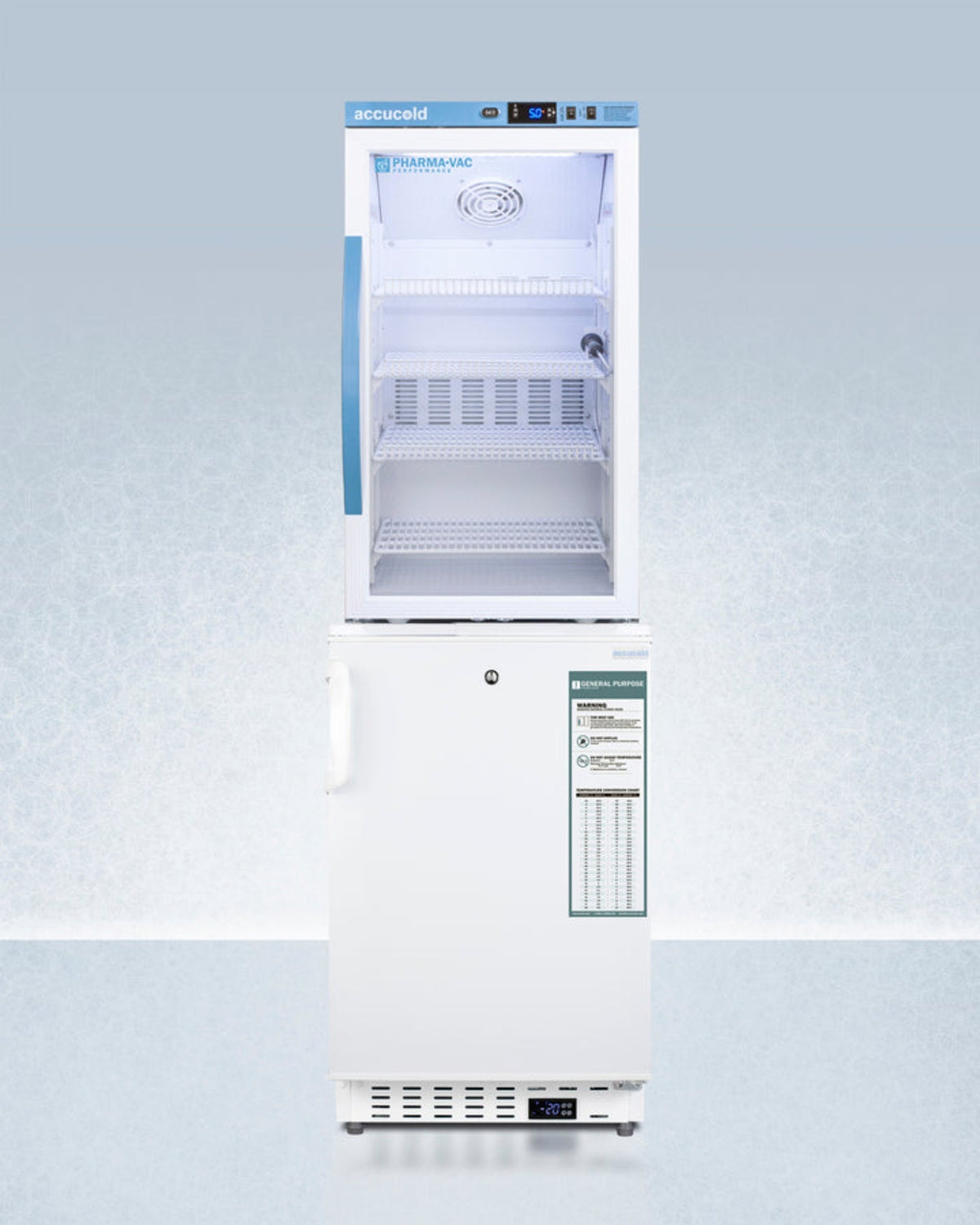 Accucold - 20" Wide Vaccine Refrigerator/Freezer Combination - ARG3PV-ADA305AFSTACK