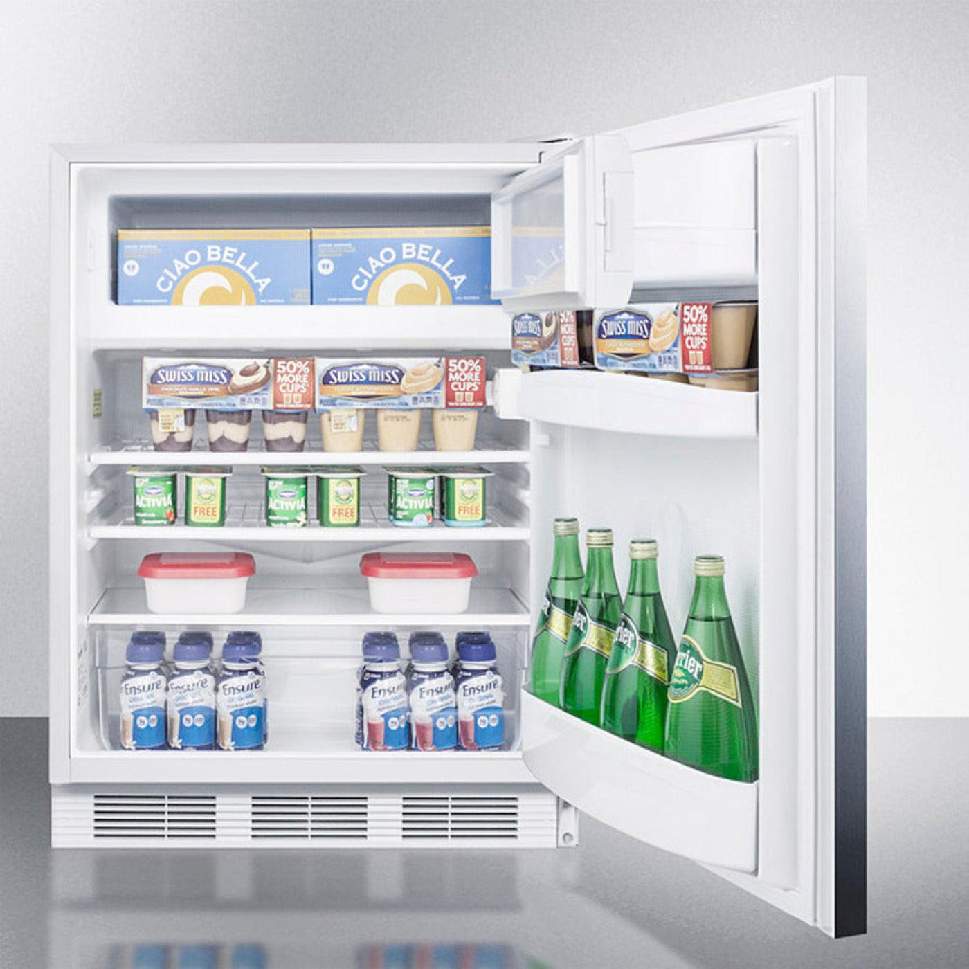 Accucold Summit - 24" Wide Built-In Refrigerator-Freezer, ADA Compliant  -  CT66LWBISSHHADA